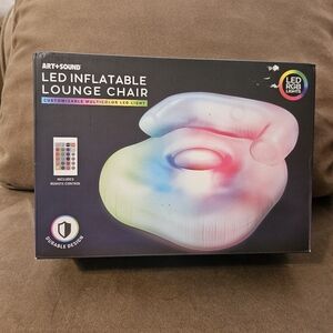 LED Inflatable Lounge Chair Multicolored with remote control